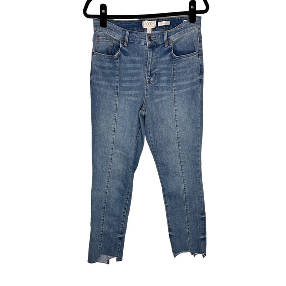 LOGO by Lori Goldstein Tall Straight Leg Denim Jeans NWT SIZE 10 TALL - Picture 3 of 9